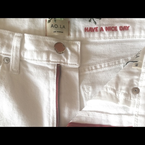 ALICE + OLIVIA High Waisted White Skinny Jeans - Picture 6 of 10
